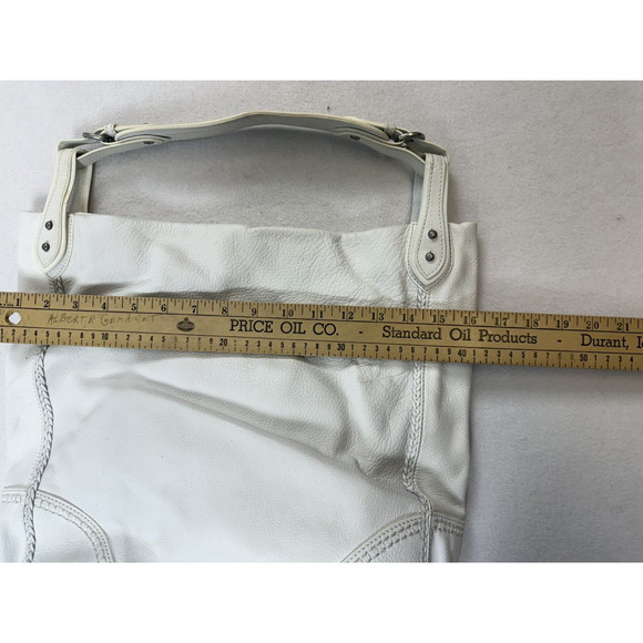 Sigrid Olsen 100% Leather Boho‎ Purse White Hobo Shoulder - Picture 11 of 11